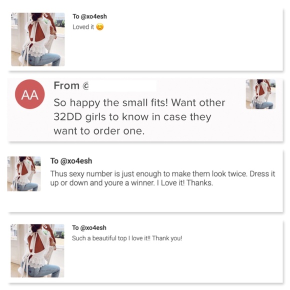 Lace Detailed Backless White Top - Picture 15 of 16